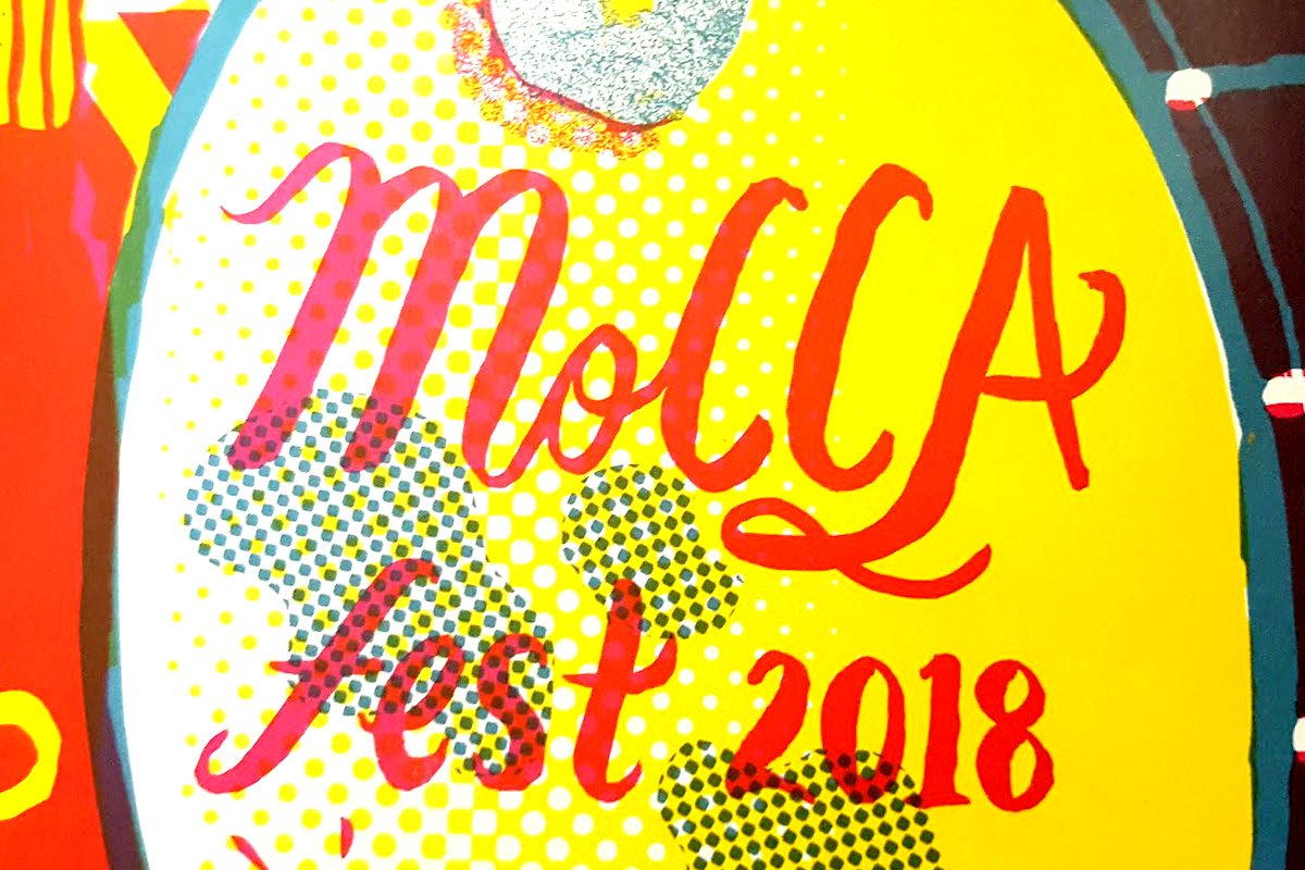 Close up of Mocca Fest welcome booklet