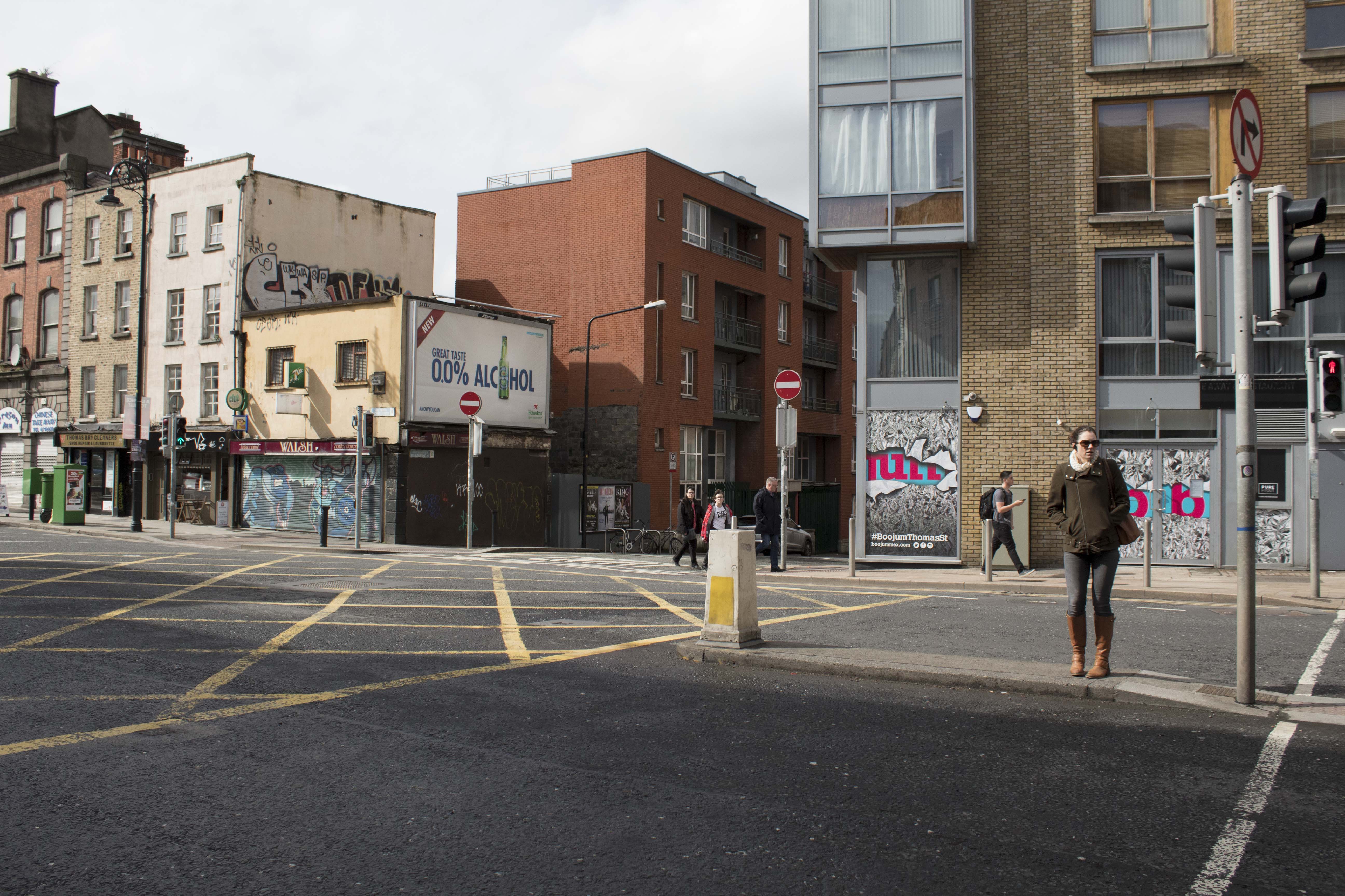 Crossing the Street in Dublin
