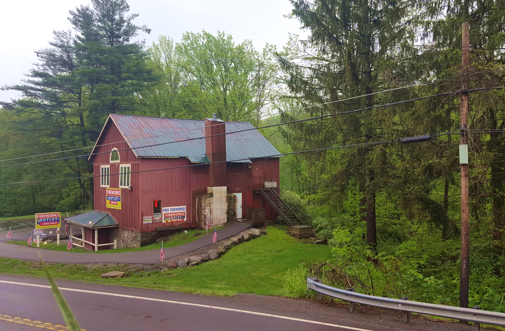 a fireworks barn in the poconos
