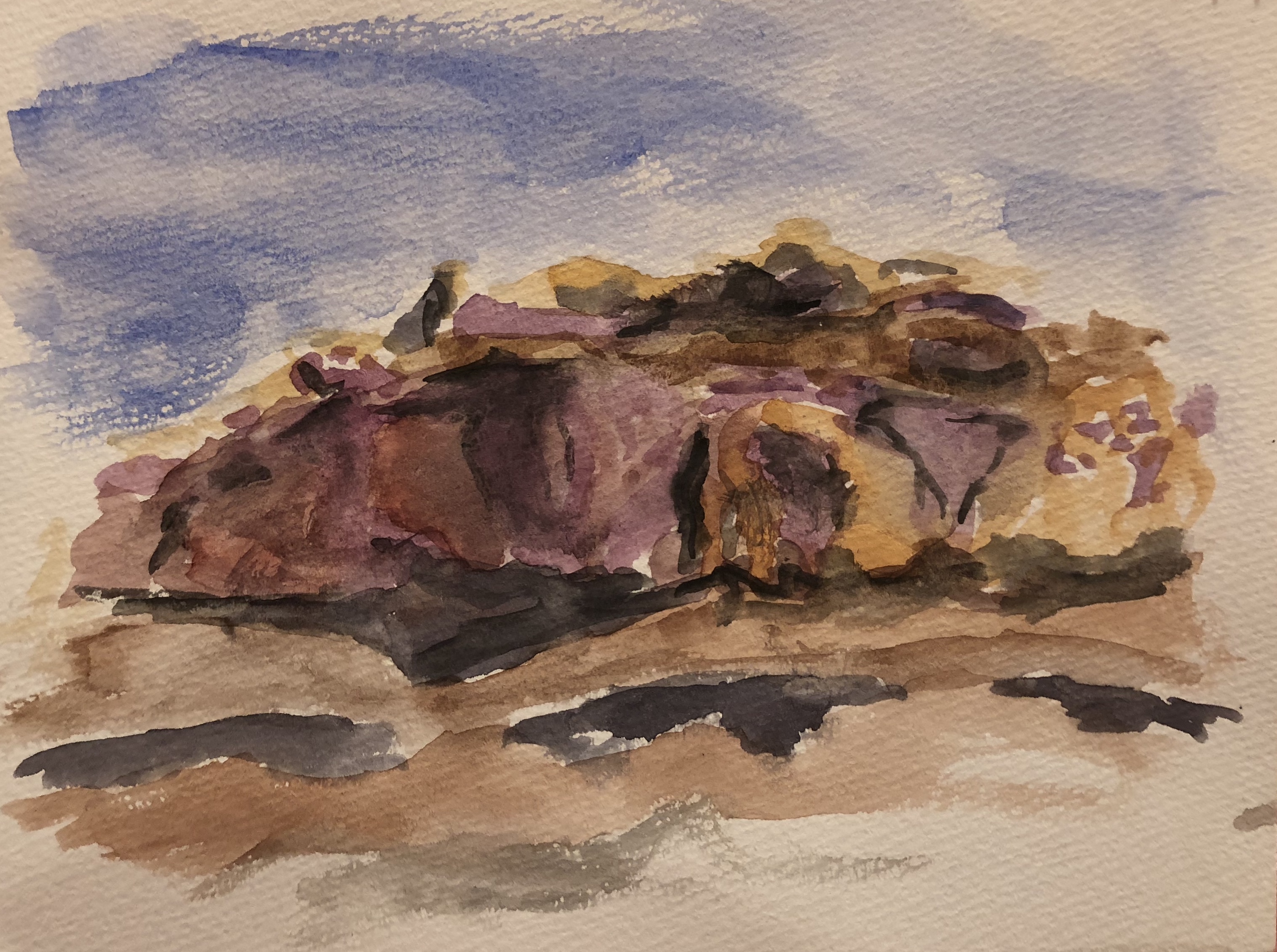 Watercolor Capitol Reef