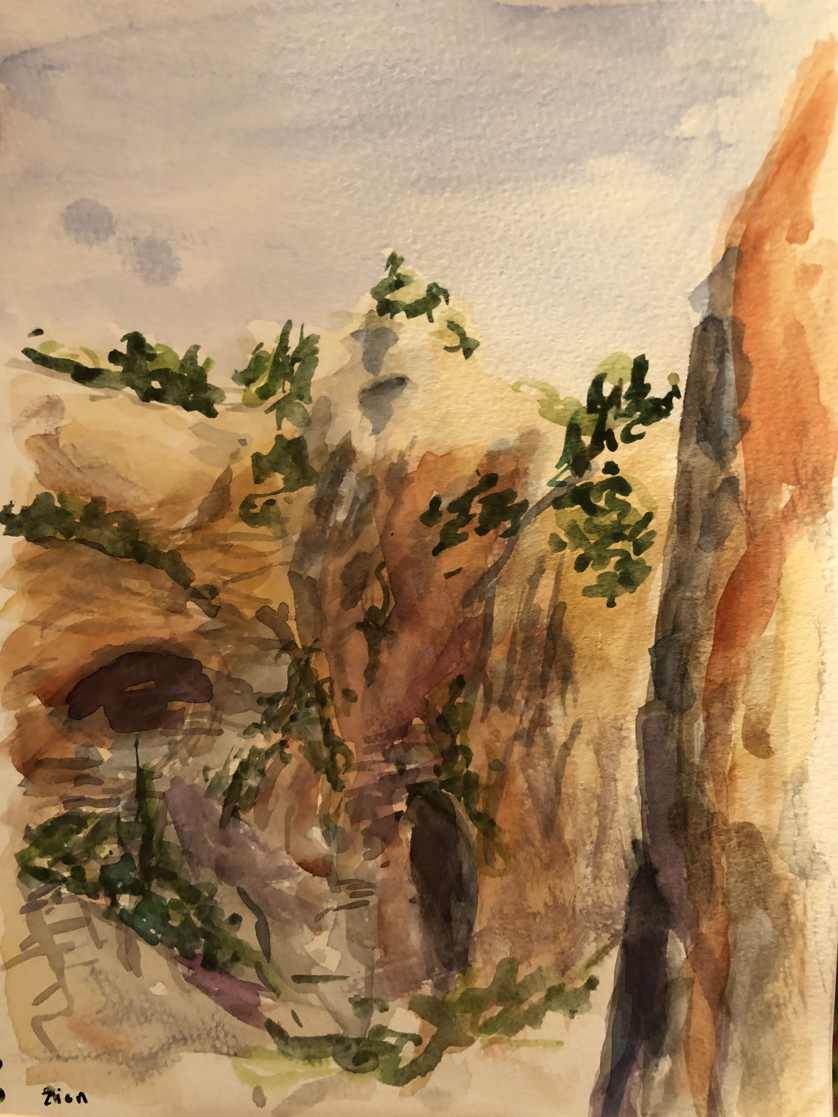 Watercolor Zion