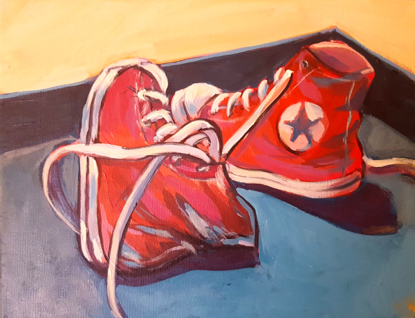 Finished Painting of sneakers