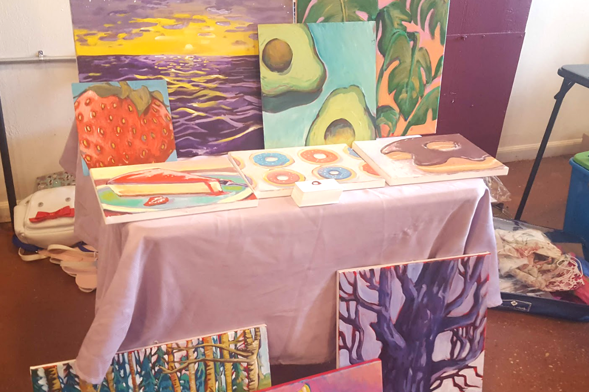 Picture of my table at the fest