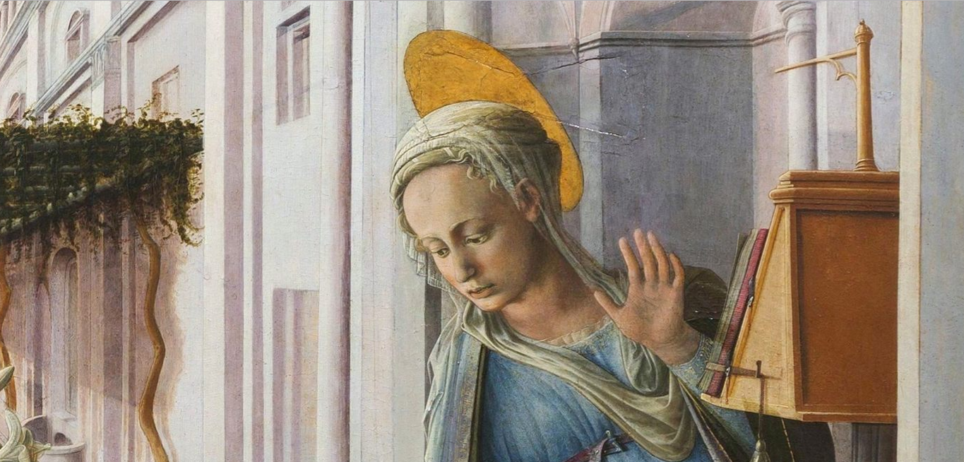 Annunciation - close up of Mary