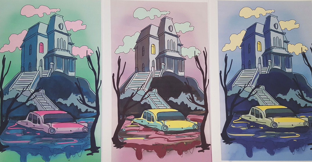 3 posters with different colors