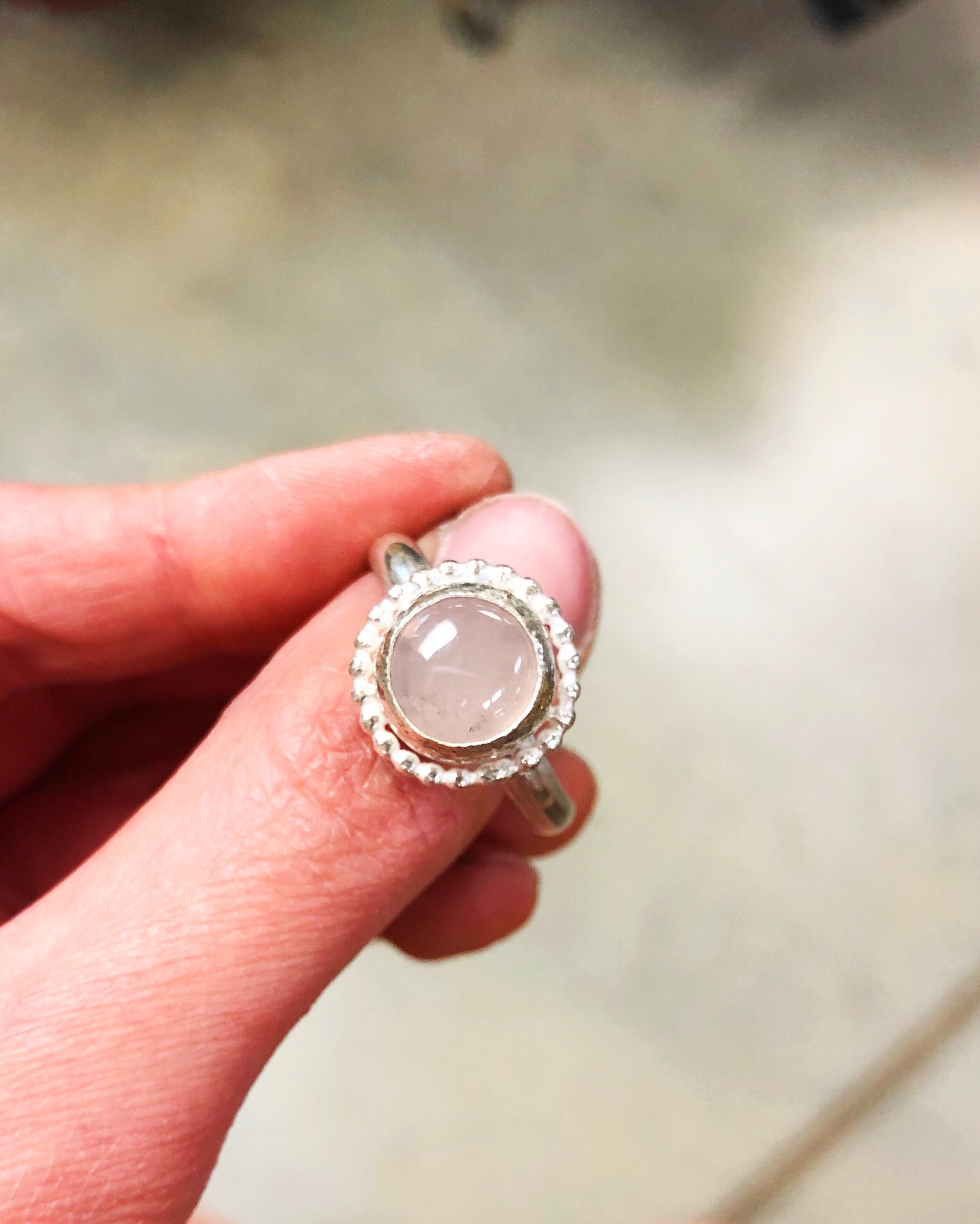 Sibio, Rose Quartz Ring