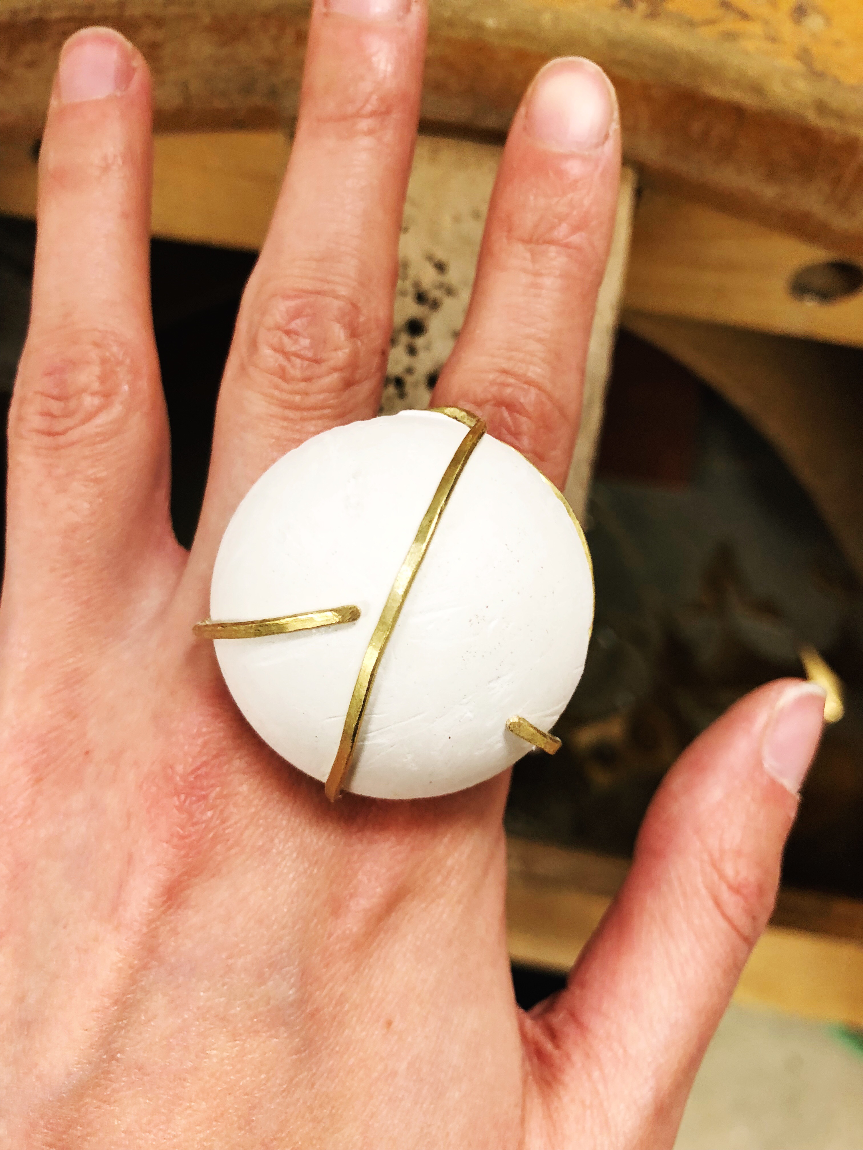 Sibio, Wrapped Ring on Hand