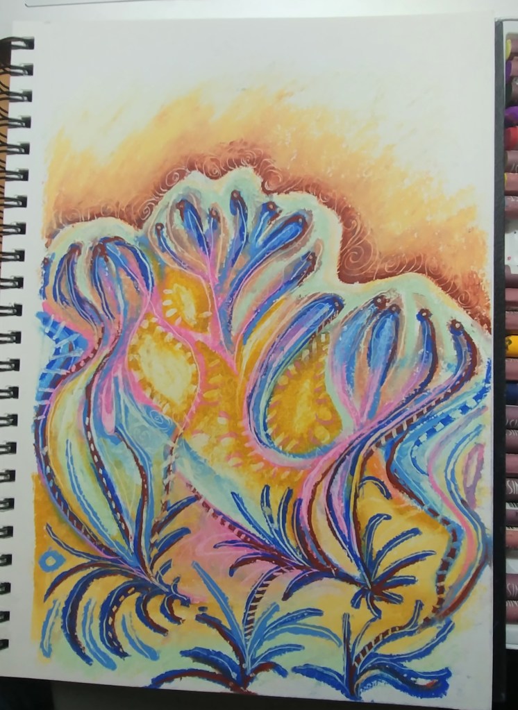 abstract sketchbook page