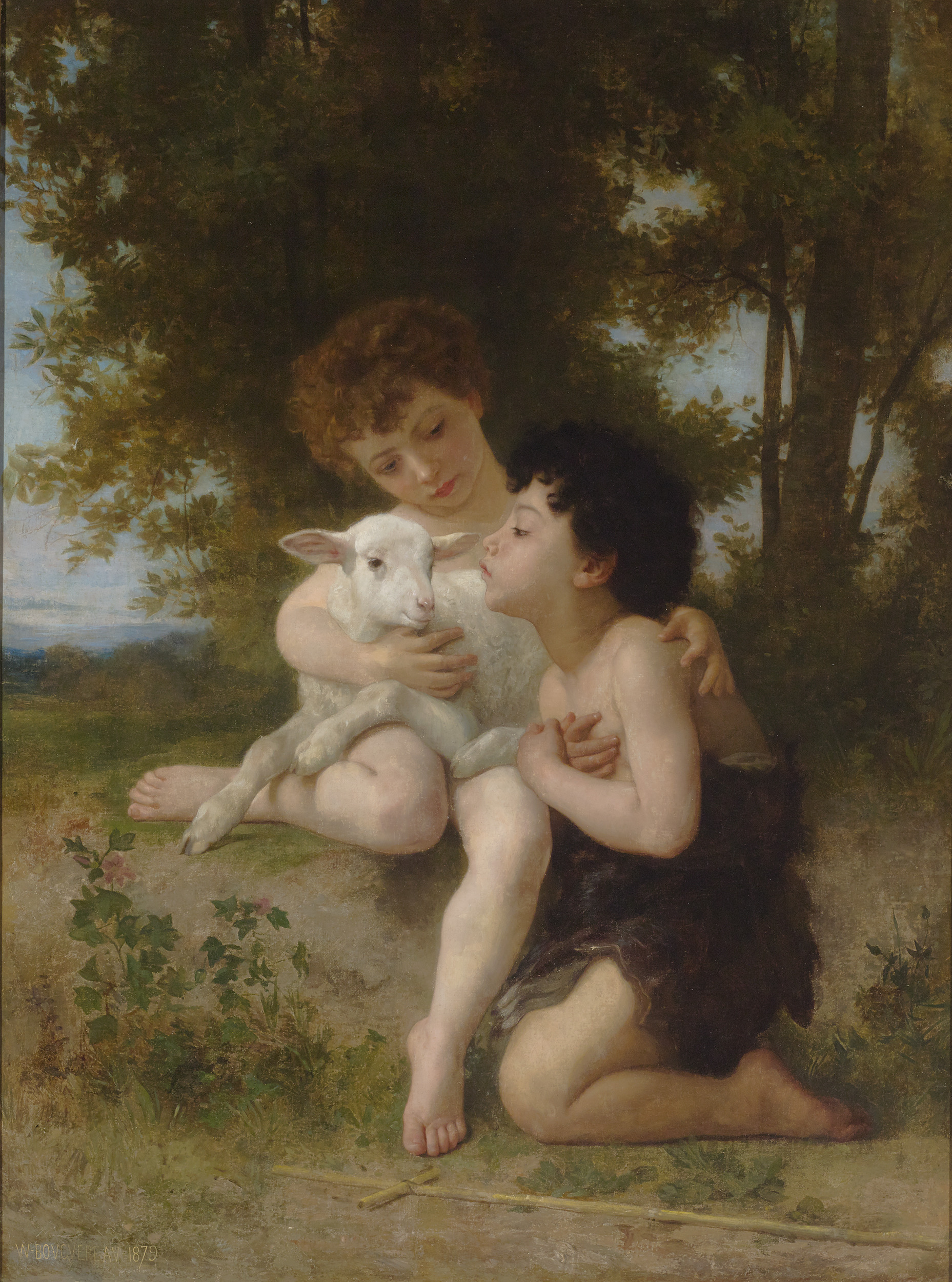 Les_Enfants_à_L'Agneau_by_William_Adolphe_Bouguereau
