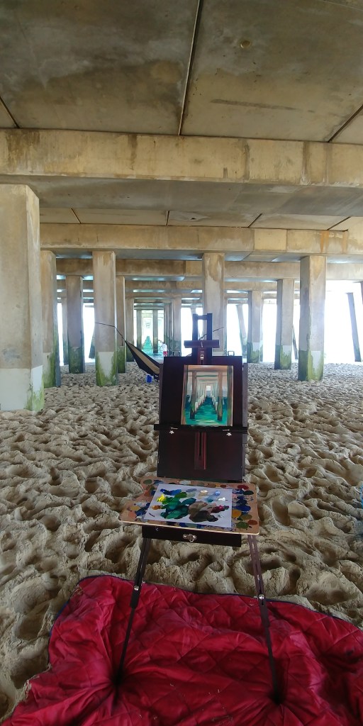 painting at beach 4