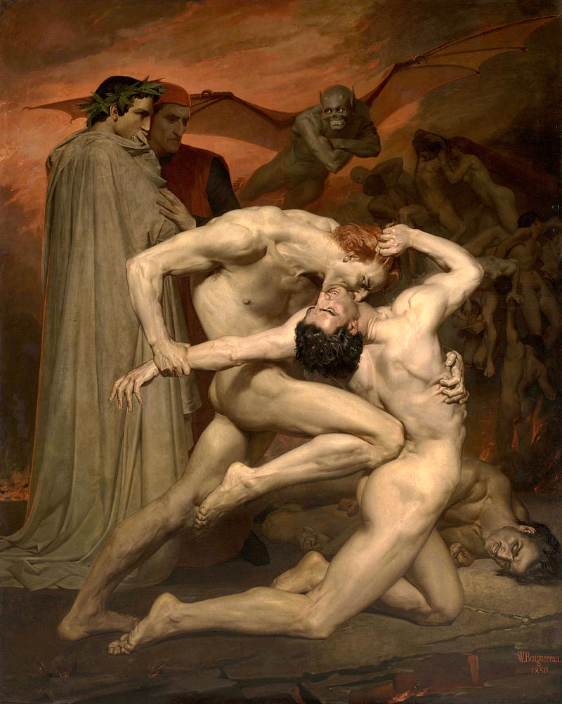 Dante and Virgil in Hell, 1850