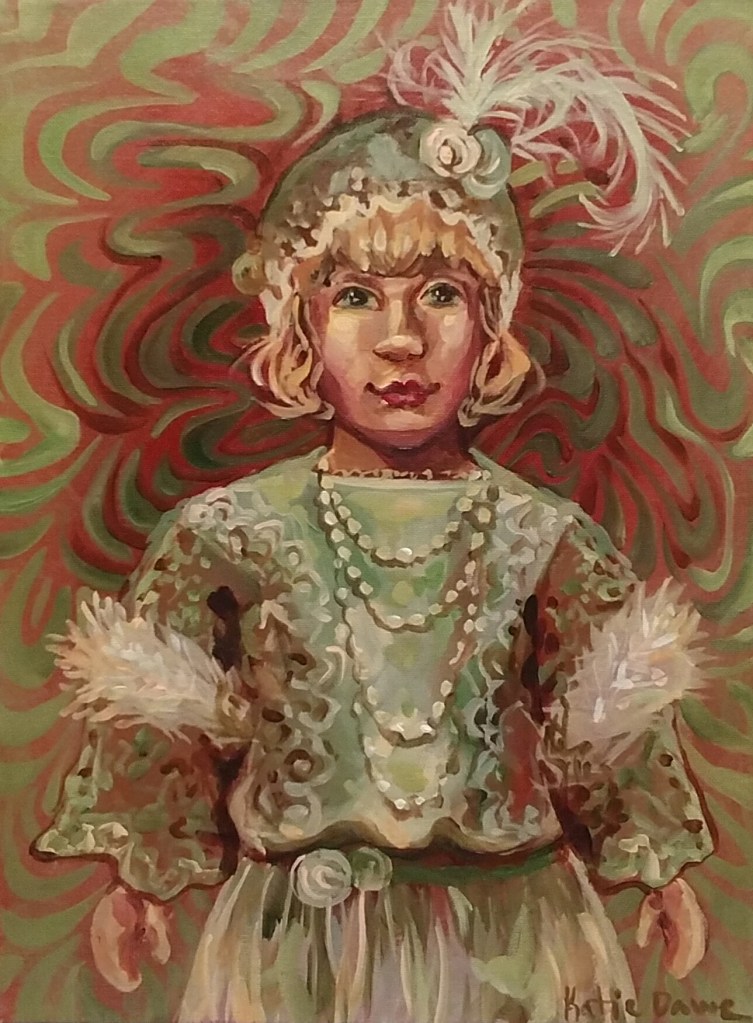 green doll
