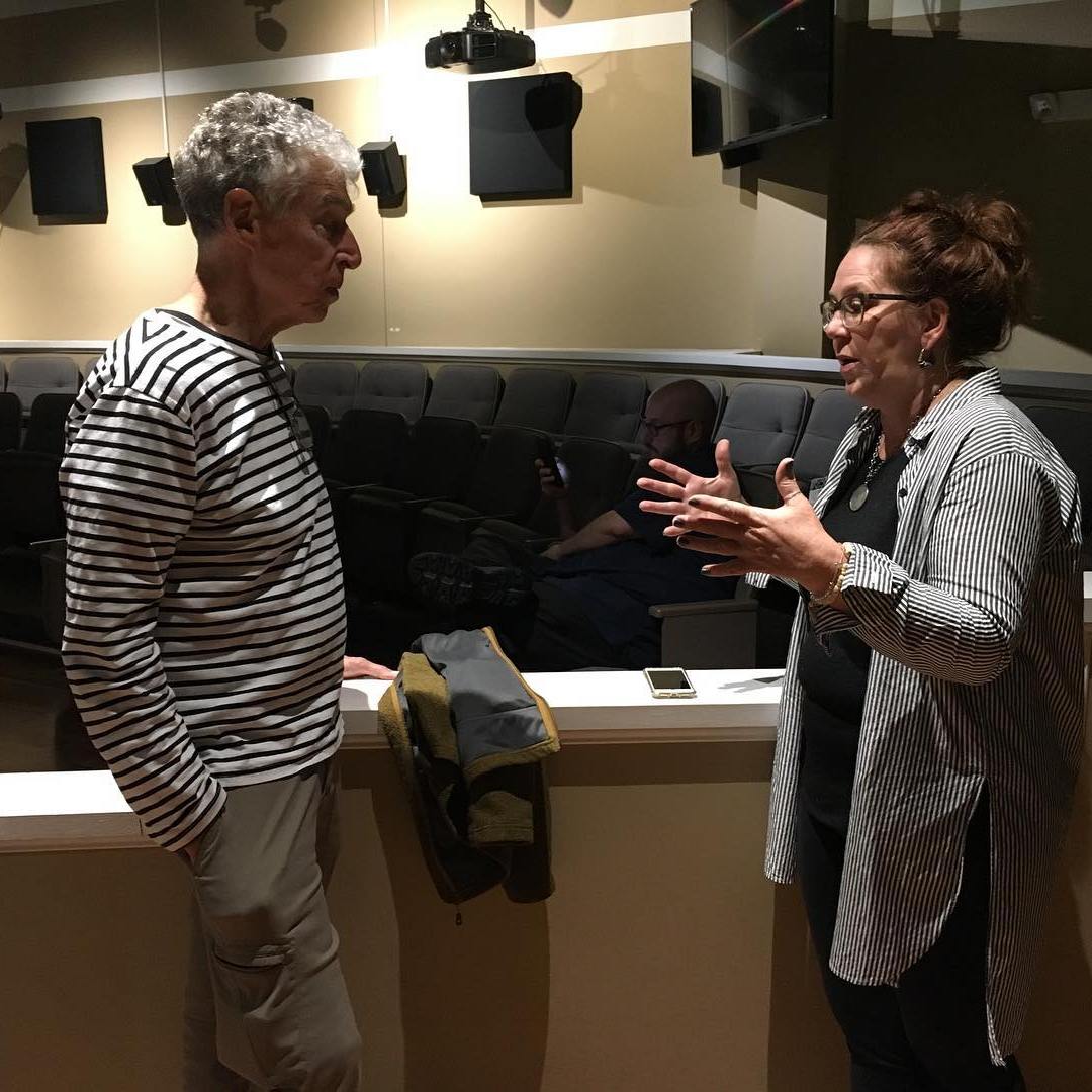 Nikki Moser and Richard Ross talking