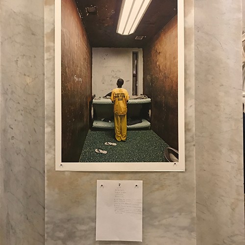 Child in isolation cell