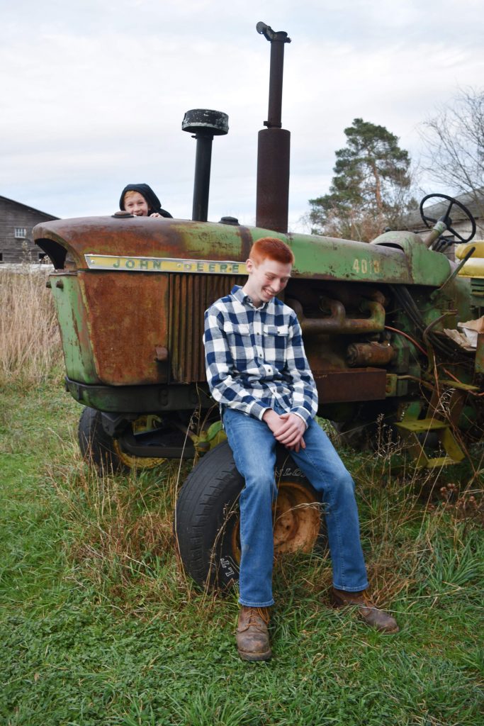 Brianna Pensak - J & J on The Tractor Laughing