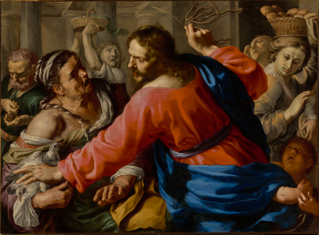 Bernardino Mei, Christ Cleansing the Temple, 1655