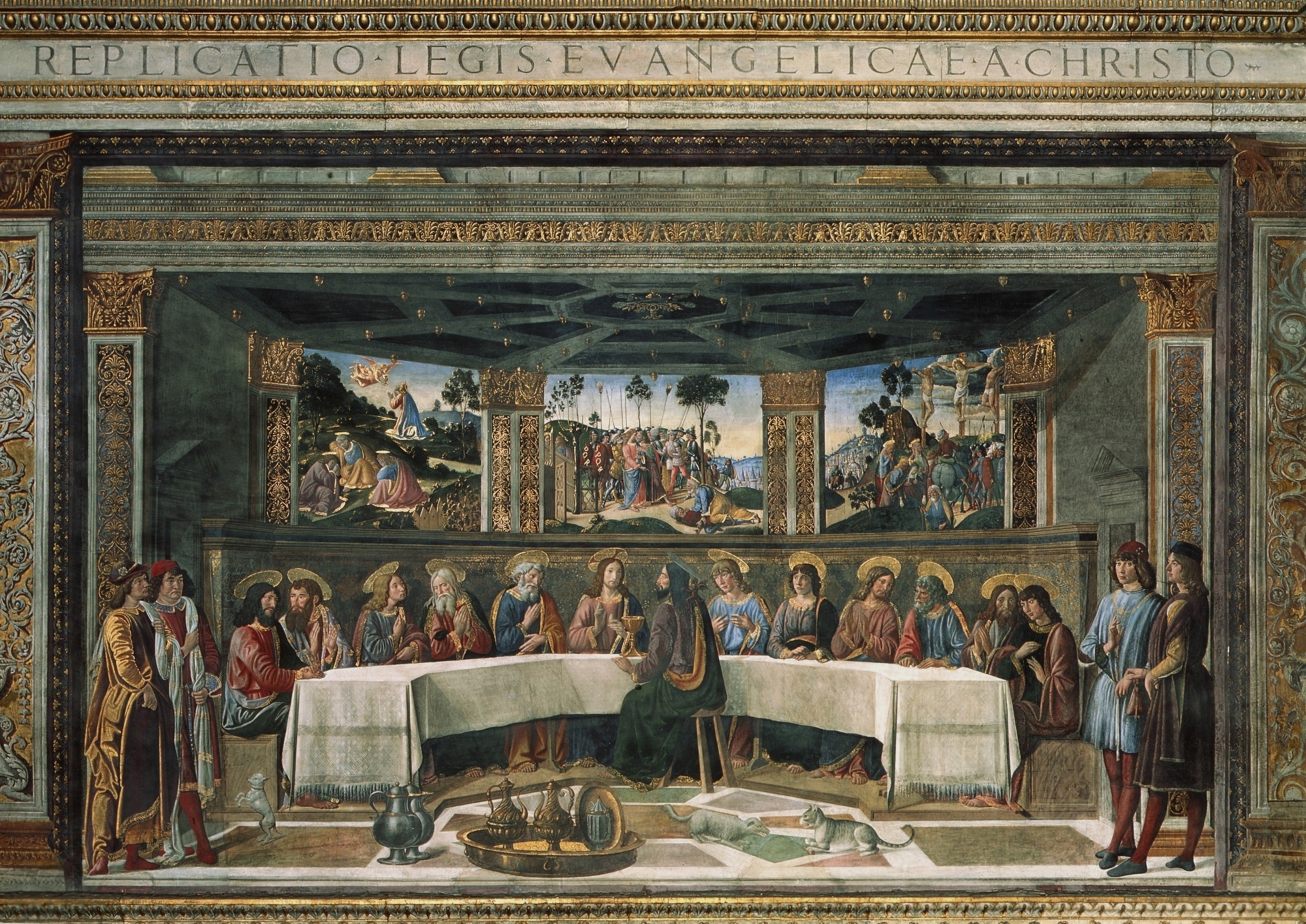  Cosimo Rosselli and Biagio d'Antonio, Last Supper, 1481 and 1482