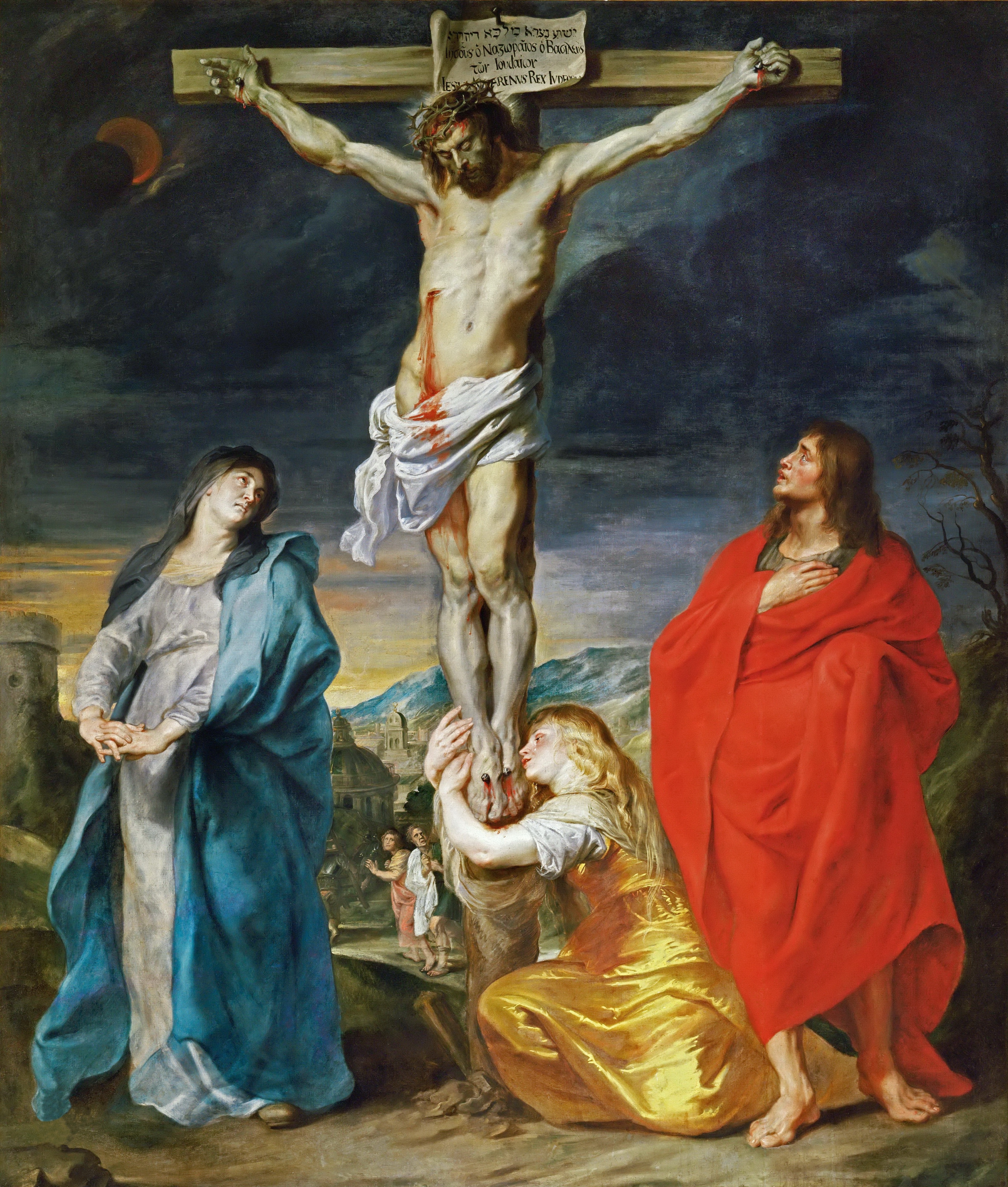 Anthony Van Dyck, Crucifixion with the Virgin Mary, St John and St Mary Magdalene,1619.