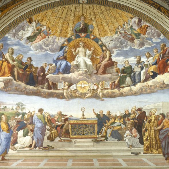 Raphael, Disputation of the Holy Sacrament, around 1509 and 1510