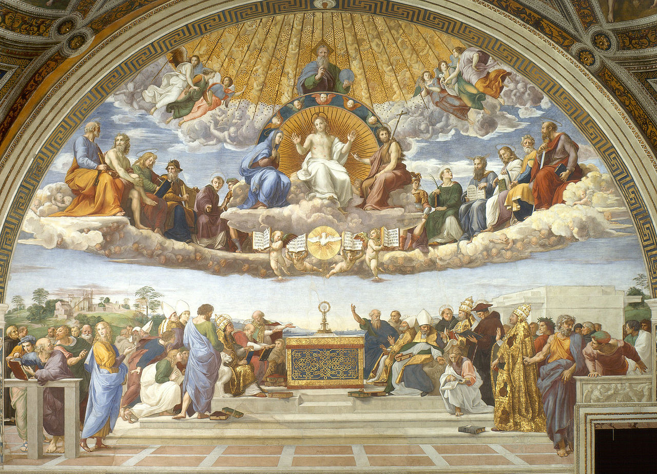 Raphael, Disputation of the Holy Sacrament, around 1509 and 1510