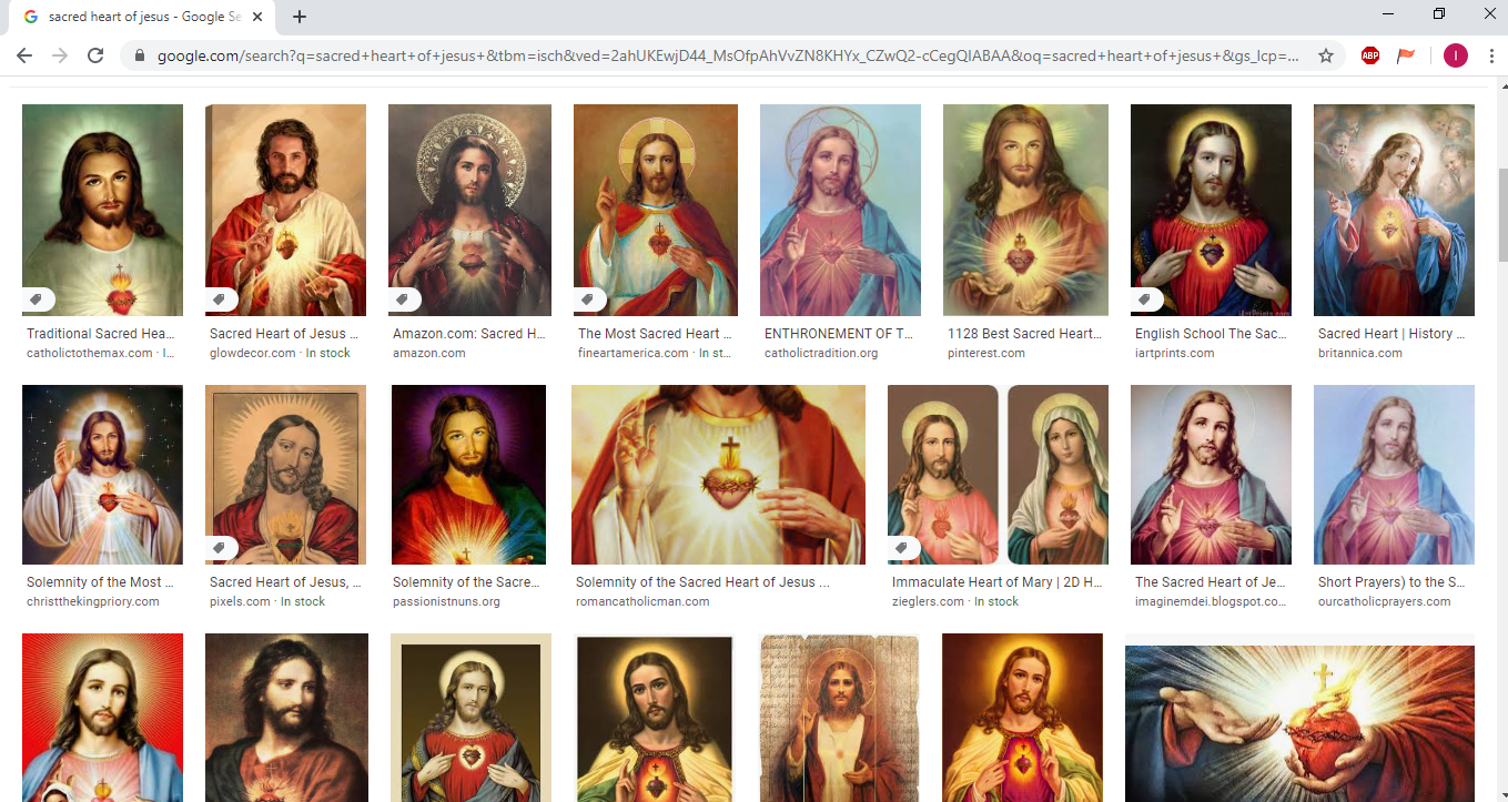 Google Sacred Heart of Jesus