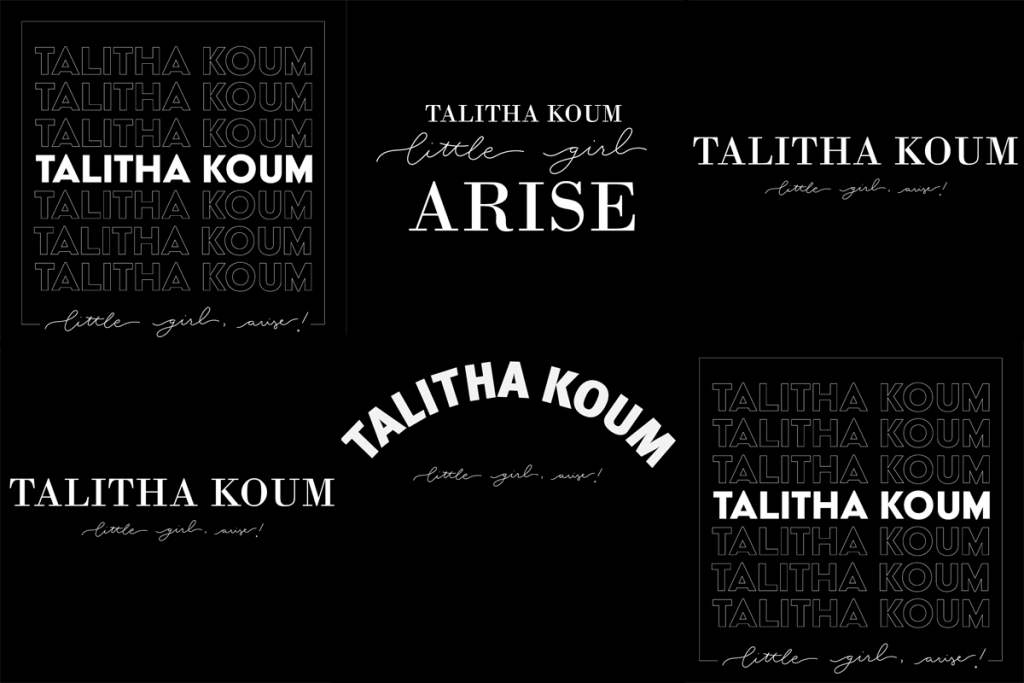 collage of t-shirt designs