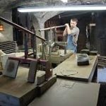 Moravian Pottery and Tile Works tiles being made