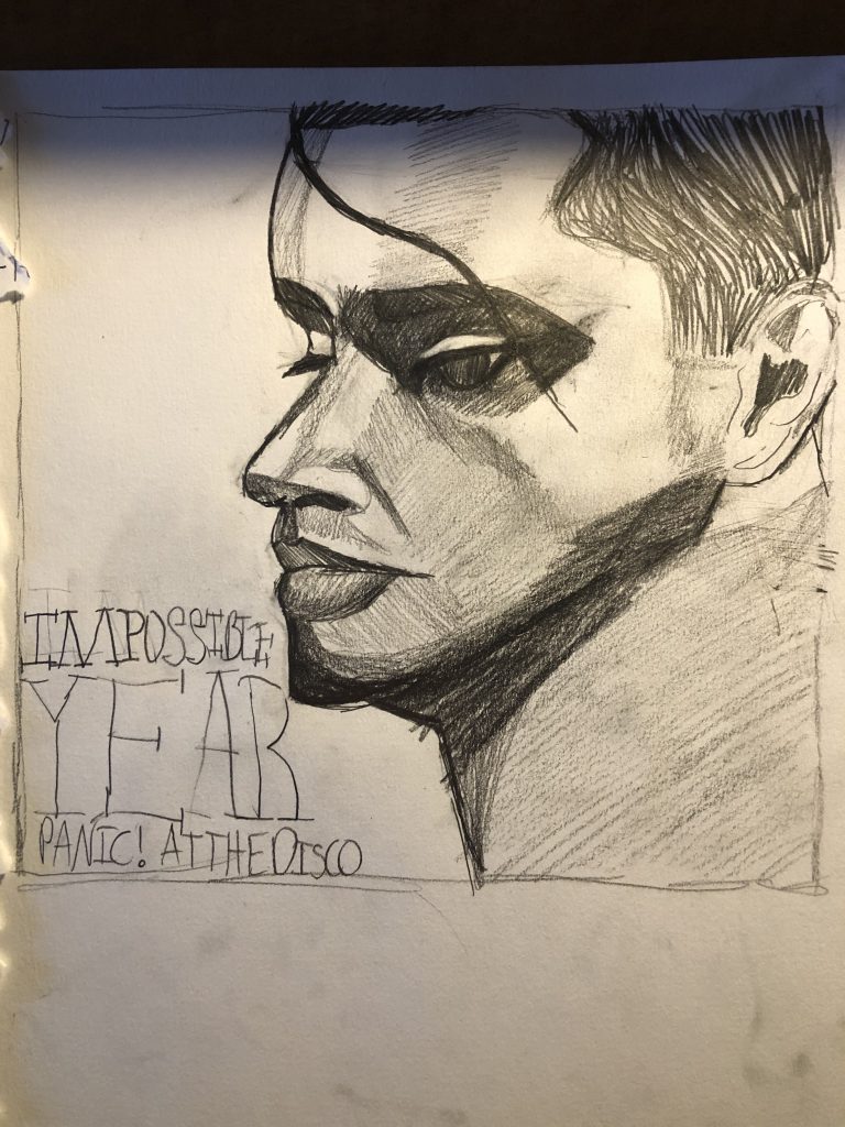 Portrait  of Brendon Urie from Panic! At The Disco