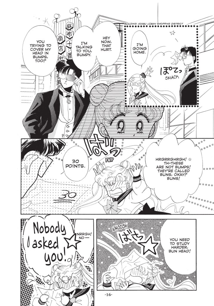 Mamoru walking into Usagi