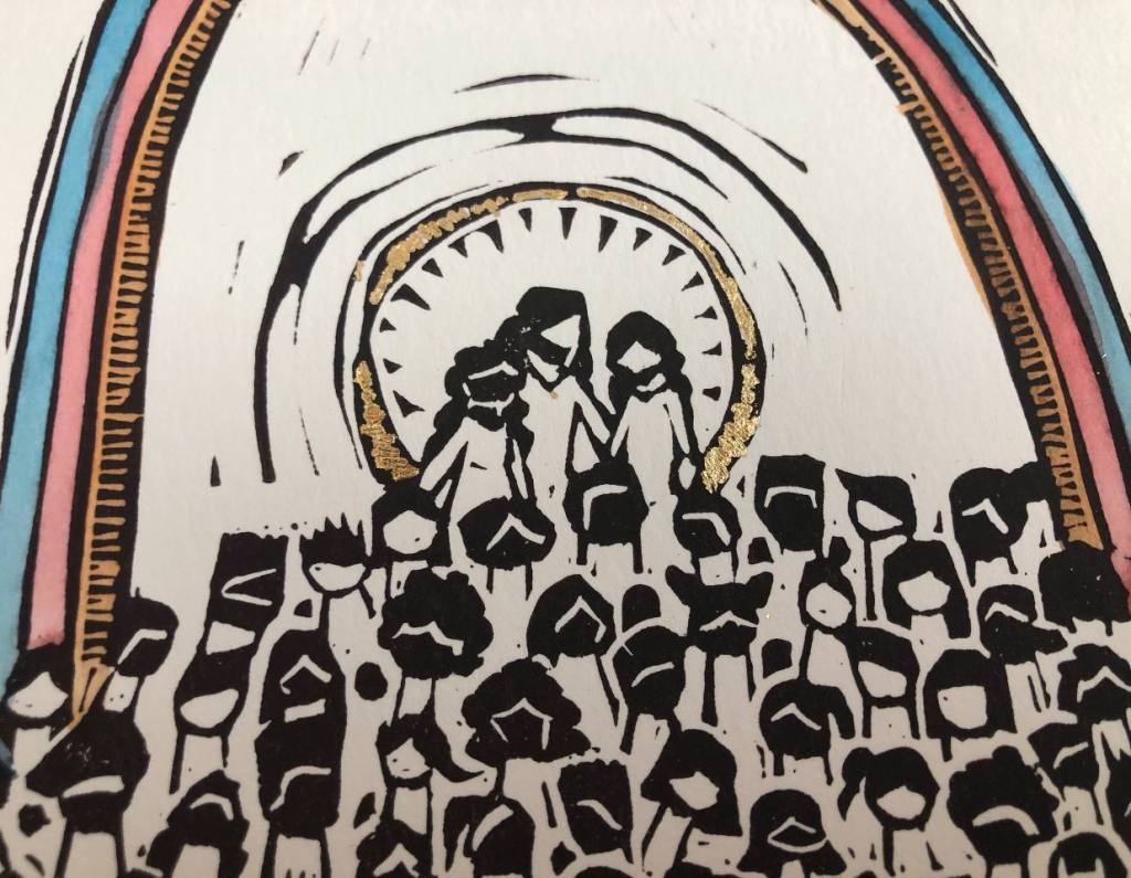 M. Alice Abrams, Heavenly Family print