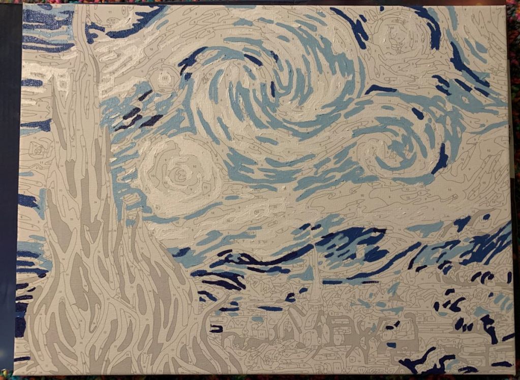 Starry Night paint by number