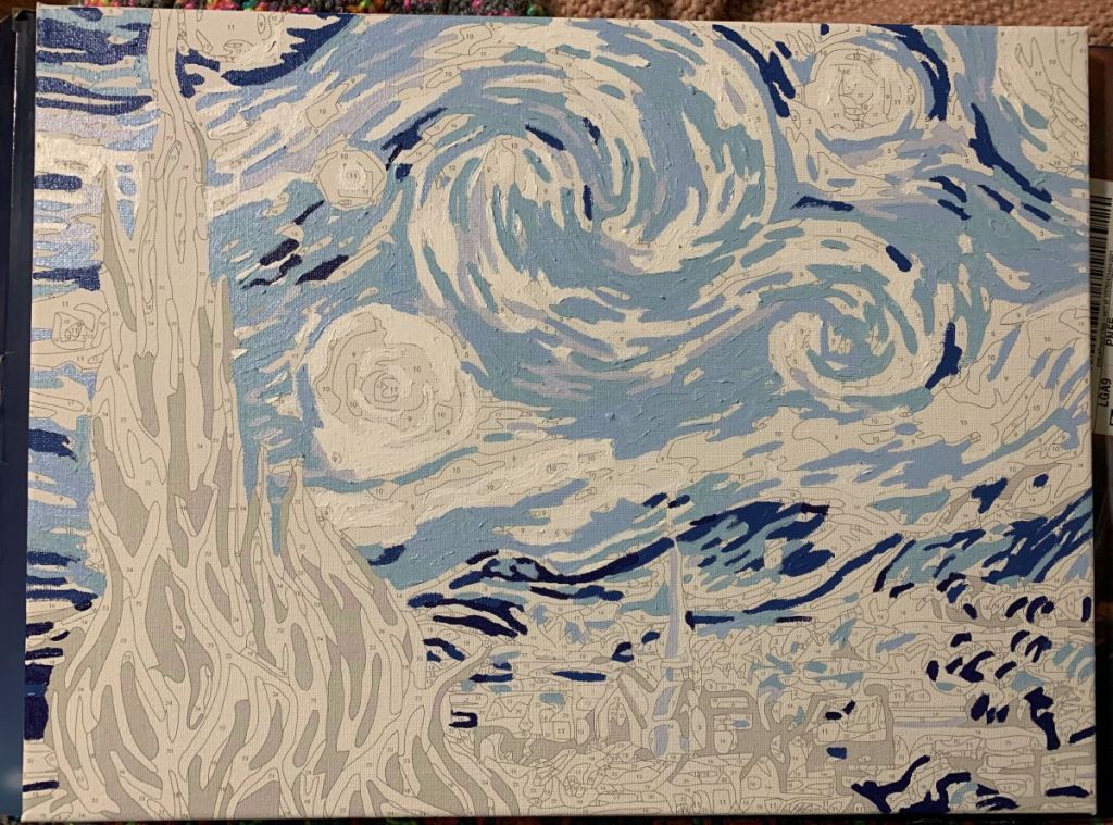 Starry Night paint by number