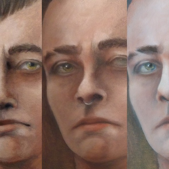 Tumnus Moran Self-Portrait Progress