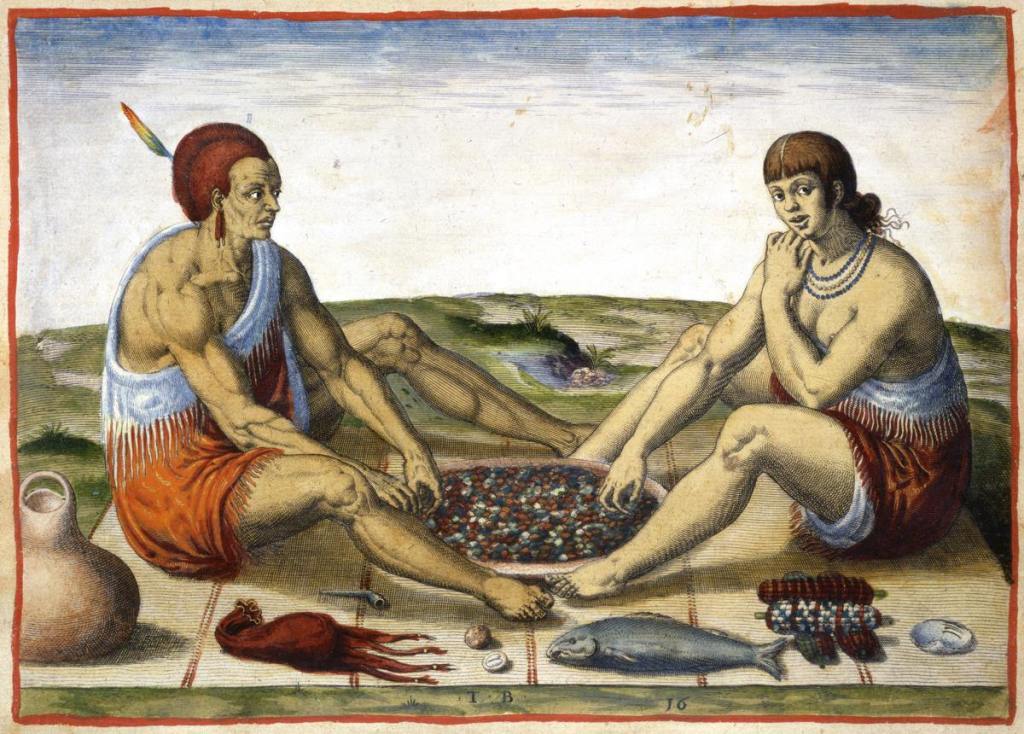 John White, Theire Sitting at Meate, c. 1585