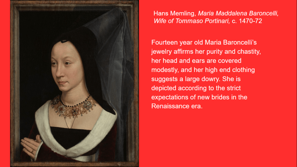 Hans Memling, Maria Maddalena Baroncelli, c. 1470-72