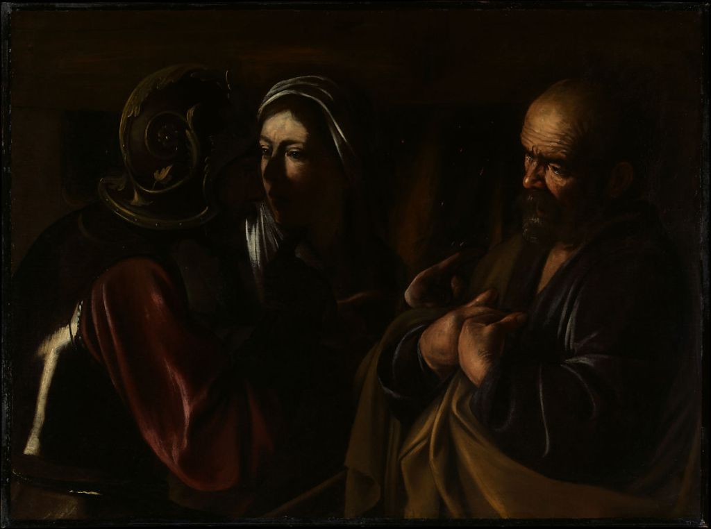 Caravaggio, The Denial of St. Peter, 1610