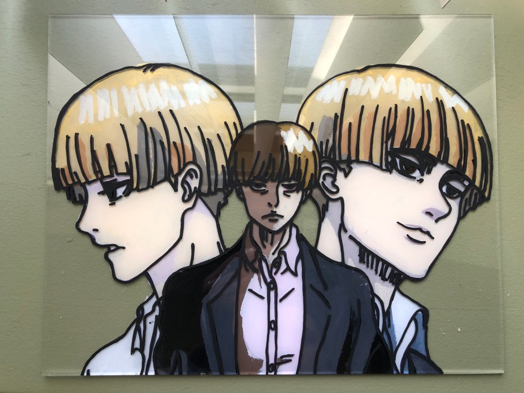 Yelena Attack on Titan Glass Painting