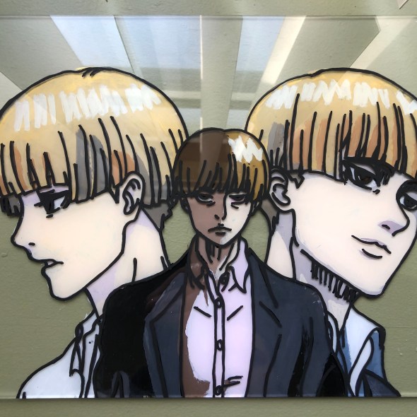 Yelena Attack on Titan Glass Painting