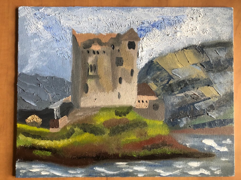 castle painting