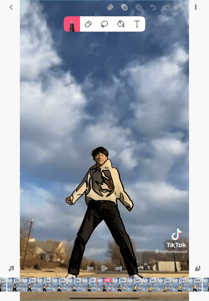 animation with reference