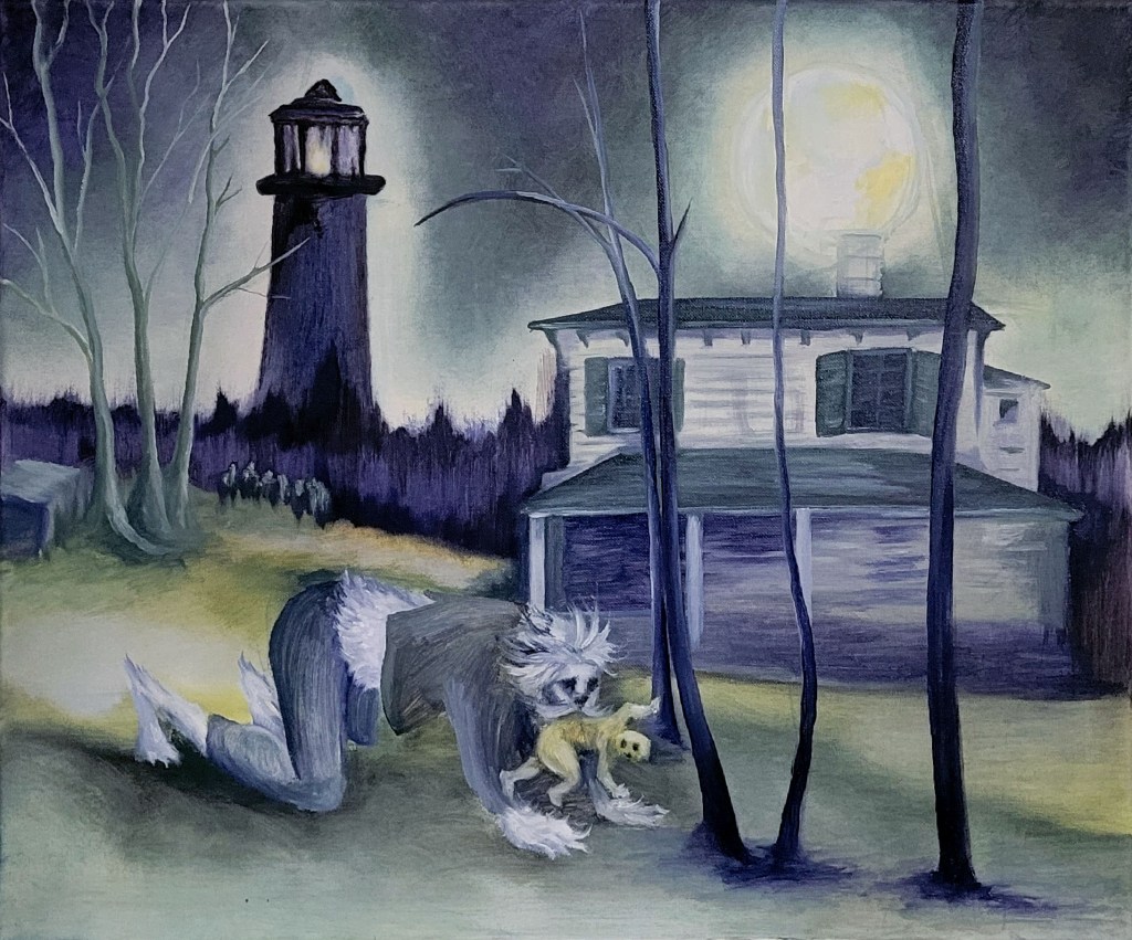 Tumnus Moran Collage in Storm Palette