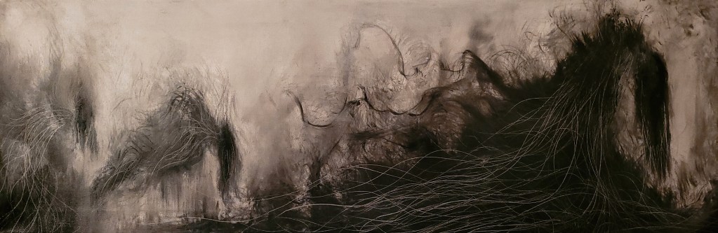 Tumnus Moran NonObjective Black and White Painting