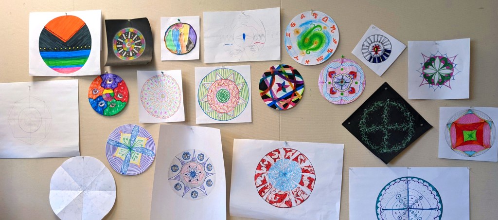 Mandala Experiential by Approaches in Art Therapy Class