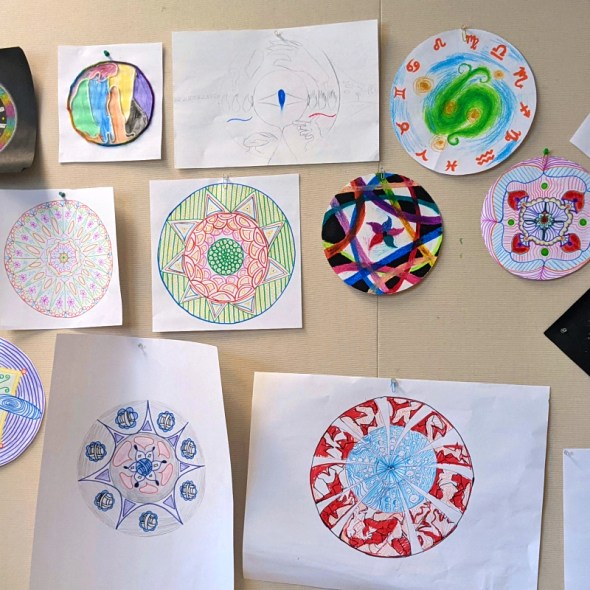 Mandala Experiential by Approaches in Art Therapy Class
