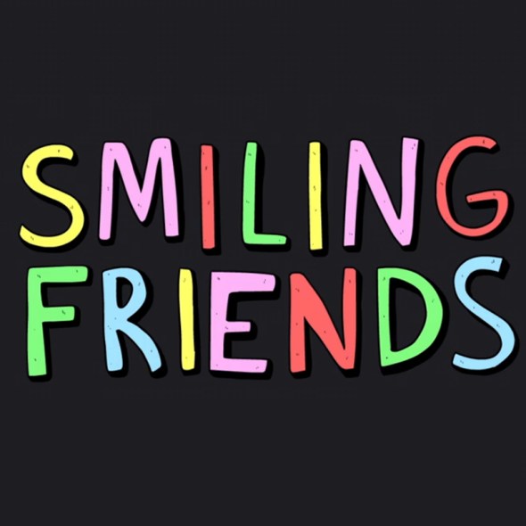 The "Smiling Friends" title card.