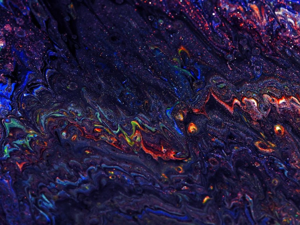 photo of multicolored illustration
