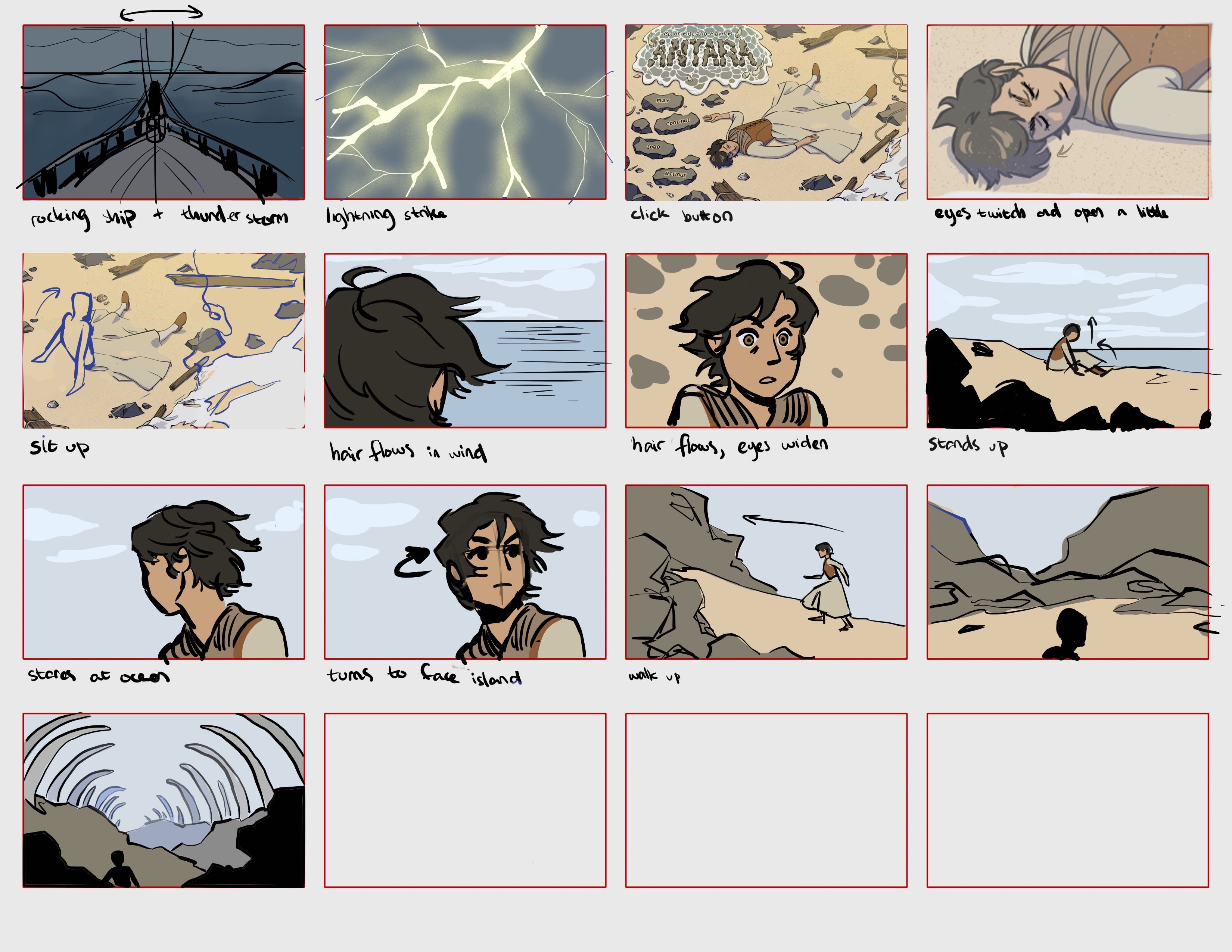 Cutscene Storyboard
