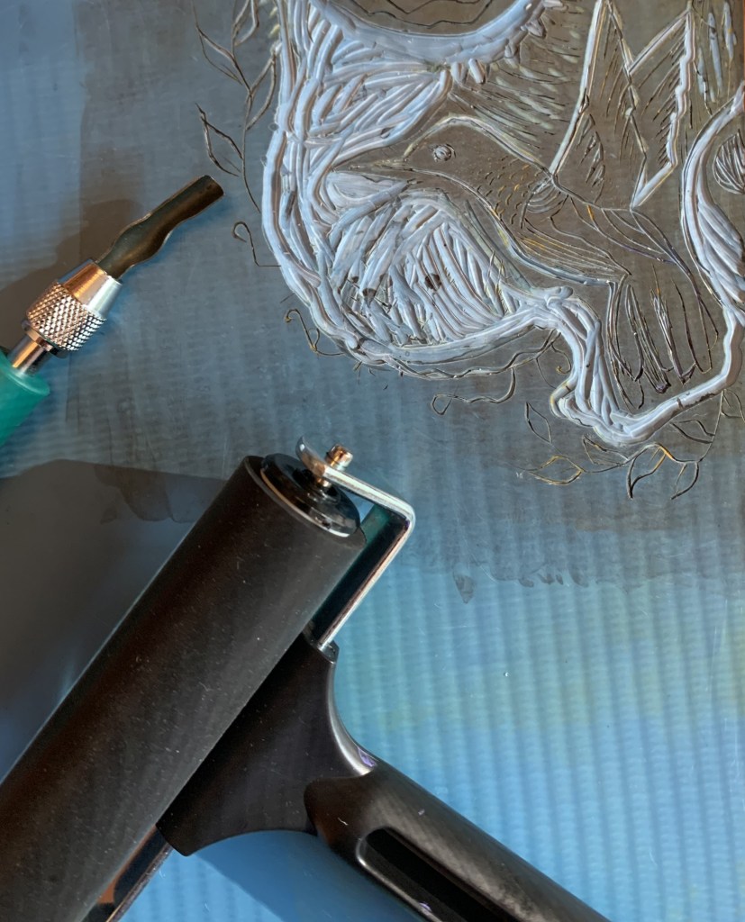 This is an unplanned design, my carving tools, mind, and hand had taken me on an unknown adventure.