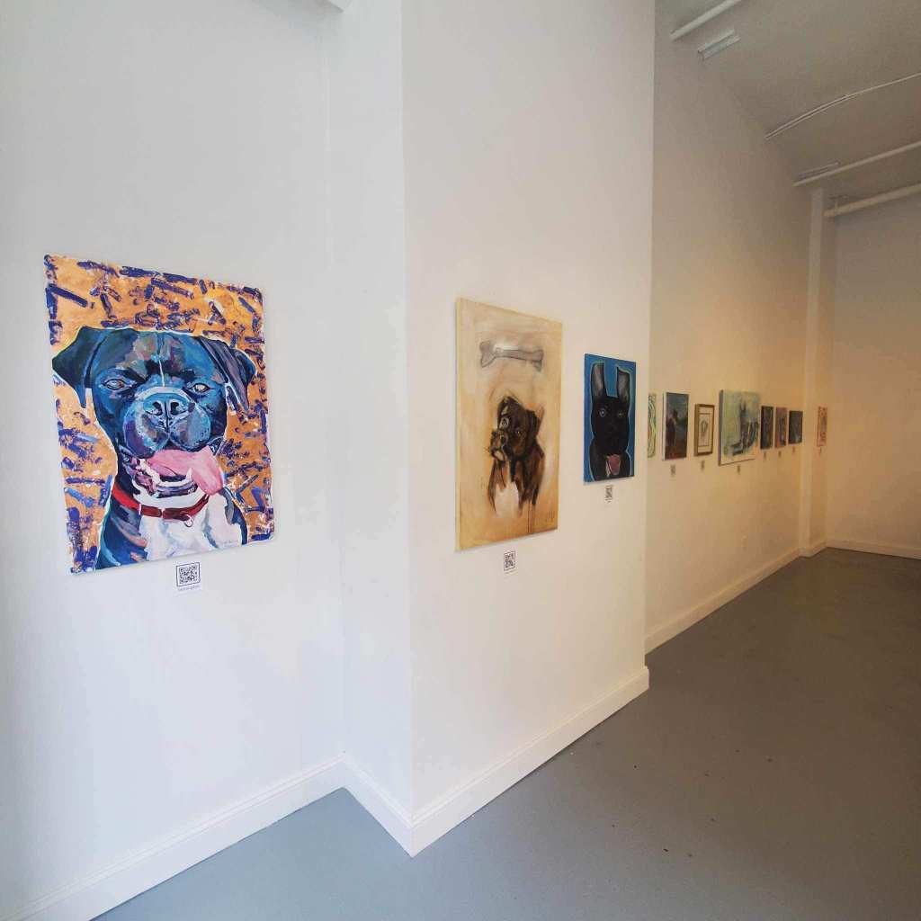 An image featuring artwork of animals from AFA Gallery's most recent exhibit.