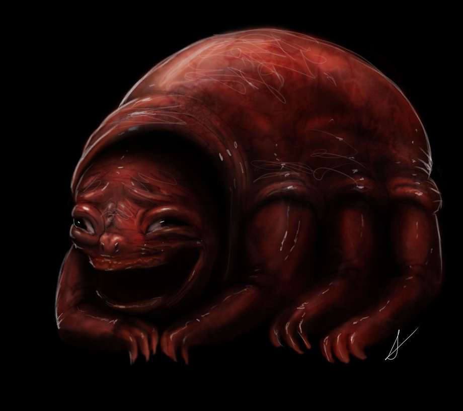 An unnatural creature shaped like a small ball. 